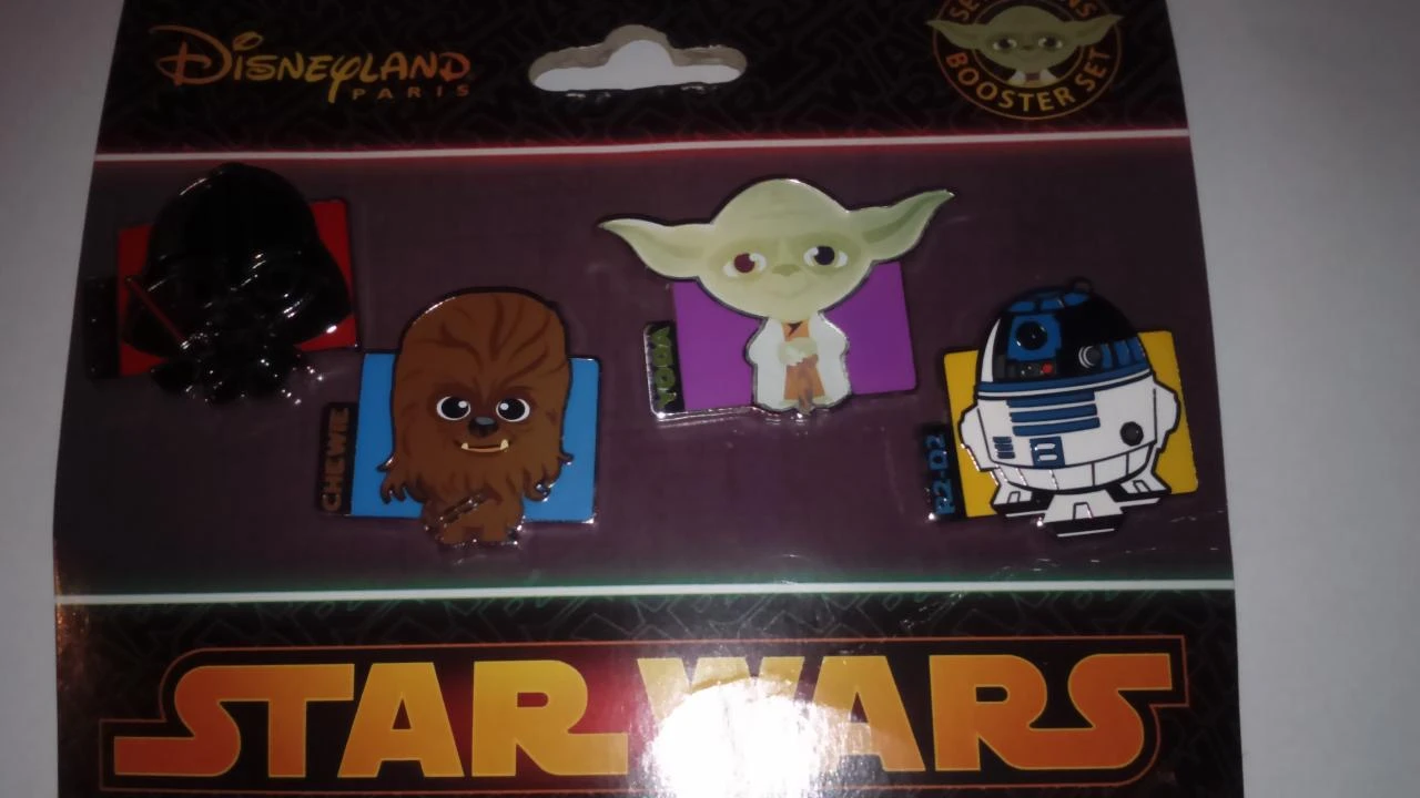 Set 4 pins disney disneyland paris : star wars tsum tsum